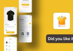 E-Commerce UI Kit for Mobile App Design - GetDresser - UI Design