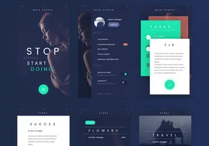 FADE App UI Kit [PSD]