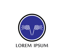 Race flag logo