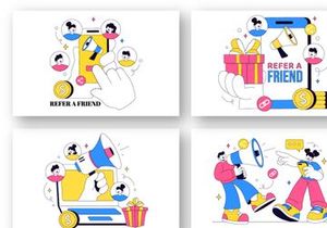 10 Refer a Friend Illustration