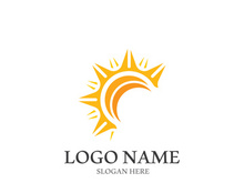 Sun vector illustration icon logo template design