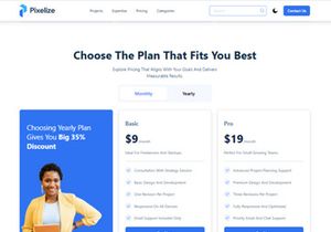 Pixelize Portfolio Nextjs Template