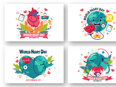 12 World Heart Day Illustration