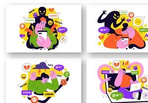 10 Cyberbullying Illustration