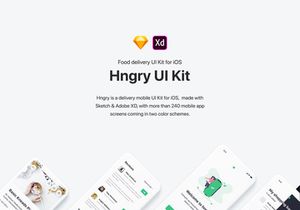 Hngry Food Delivery UI Kit