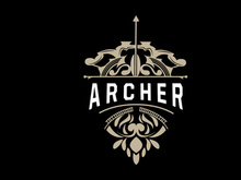 Archer Logo, Archery Arrow Vector, Elegant Simple Minimalist Design