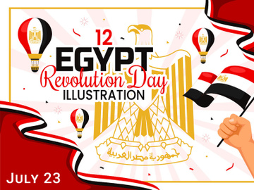 12 Egypt Revolution Day Illustration preview picture