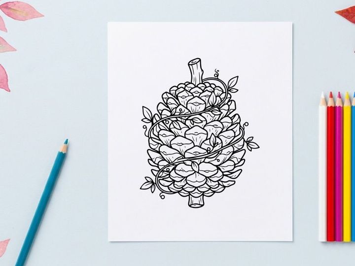 Decoração aconchegante com pinhas e elementos naturais. Ornamento rústico para decoração de fim de ano.