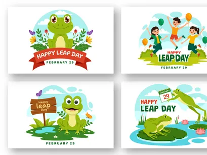 12 Happy Leap Day Illustration