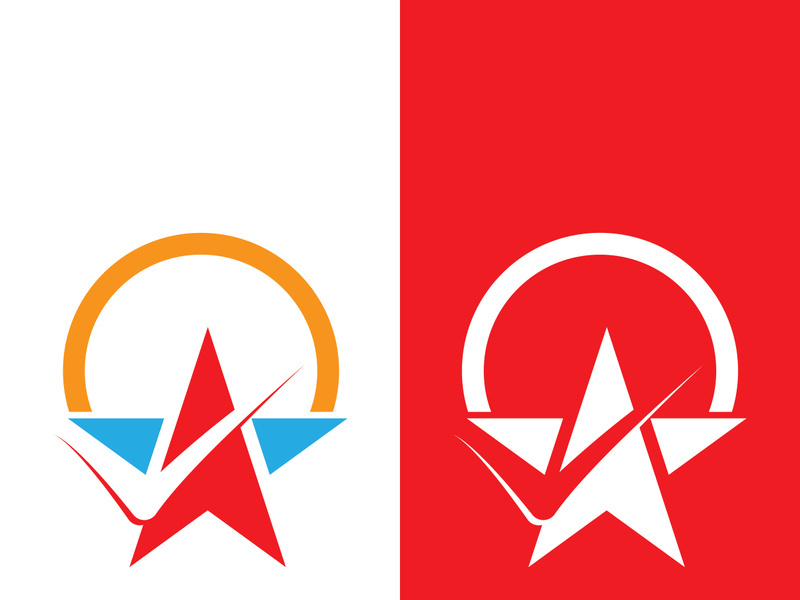 Star icon template vector illustration design