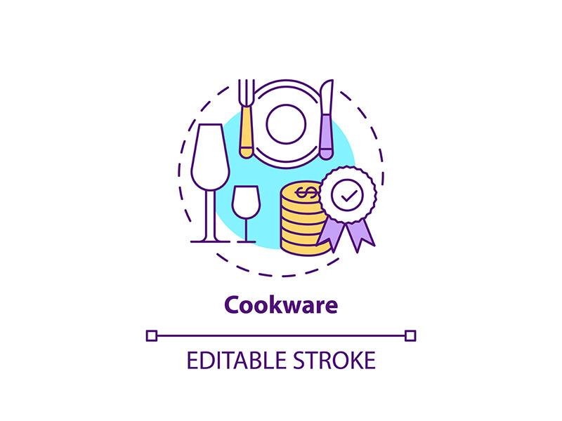 Cookware concept icon