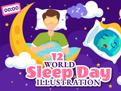 12 World Sleep Day Illustration