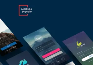 10 Login Screens Free UI Kit