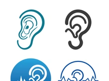 Hearing logo template vector icon design