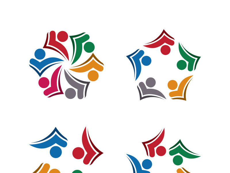 People icon work group vector illustration design