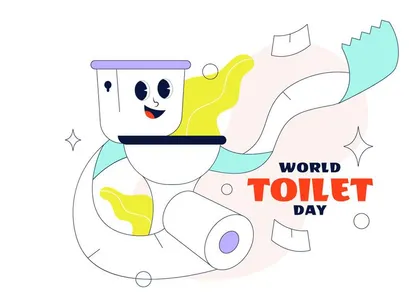 6 World Toilet Day Illustration