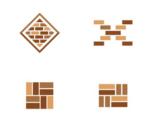 Brick Vector icon design illustration Template