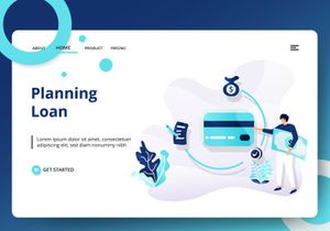 Credit And Loan Landing page template vol 1