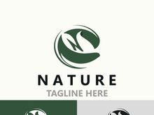 Nature leave logo design, vector plant eco style botanical collection business template