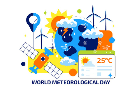 10 World Meteorological Day Illustration