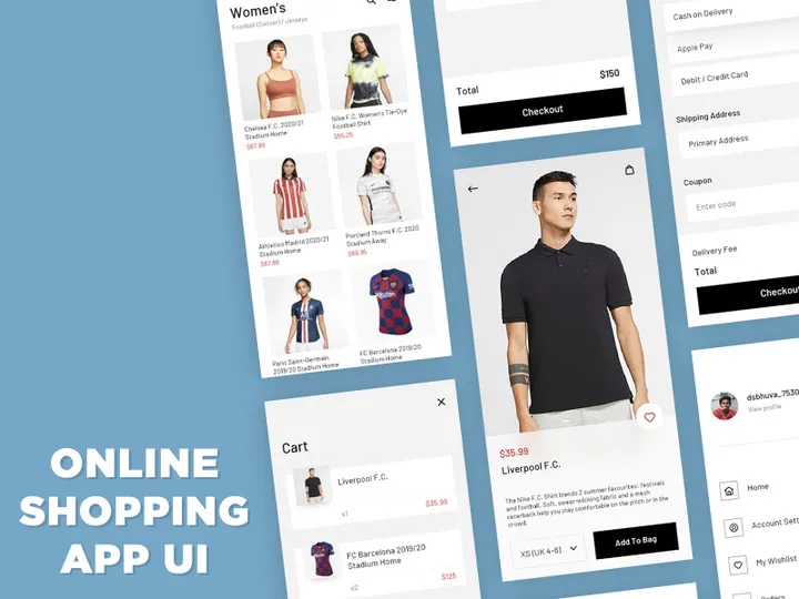 Online Shopping App UI