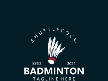 Badminton Shuttlecock logo icon design for Sport Badminton Championship club competition preview picture