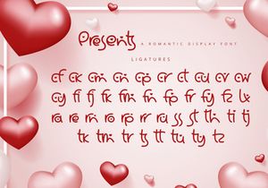 Presents - Romantic Display Font