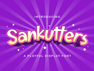 Sankutters - Playful Display Font preview picture