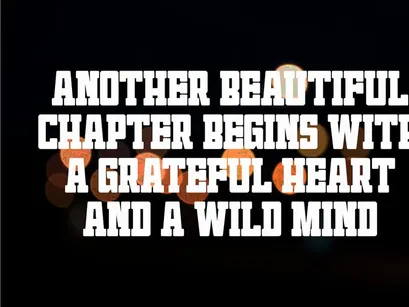 Birthday Varsity - Condensed Slab Serif Font