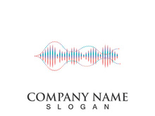 Sound waves set vector illustration icon design