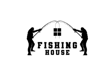Fishing Logo Design, Fish Hunting Vector Illustration preview picture