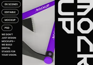 Serrated Hoe Mockup