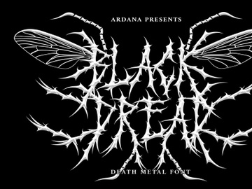 Black Dread | Death Metal Font preview picture