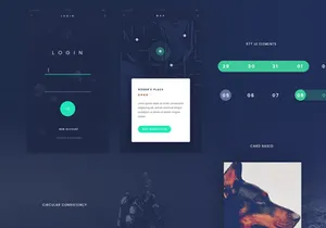 FADE App UI Kit [PSD]