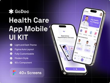 GoDoc - Health Care App Mobile UI KIT preview picture