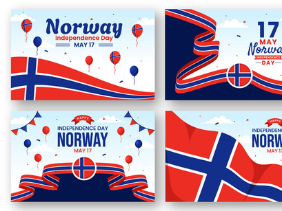12 Norway Independence Day Illustration