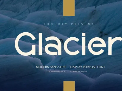 Glacier - Display Font