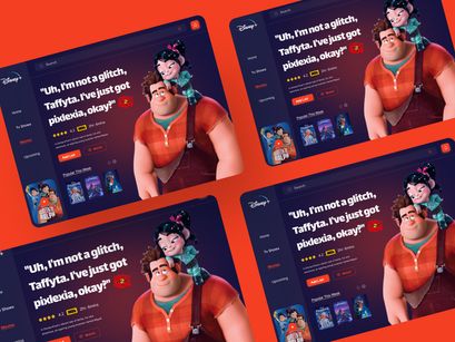 Movie Landing Page Design Concept