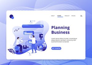 Business Strategy set Illustration