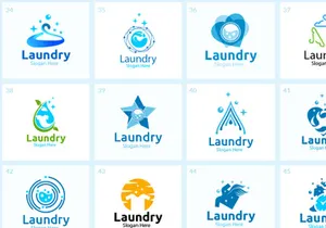 60 Laundry Logo Bundle