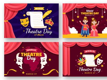 12 World Theatre Day Illustration