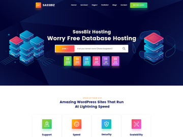 Modern Web Hosting & WHMCS Template preview picture