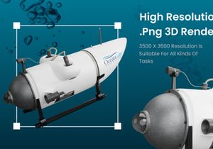 Ocean Gate Submersible 3D Object