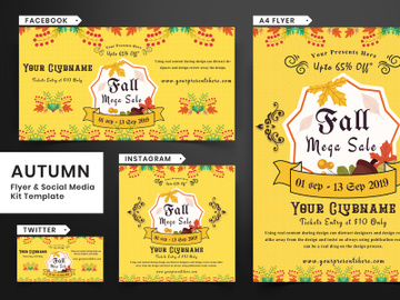 Autumn Festival Flyer & Social Media Pack-16 preview picture