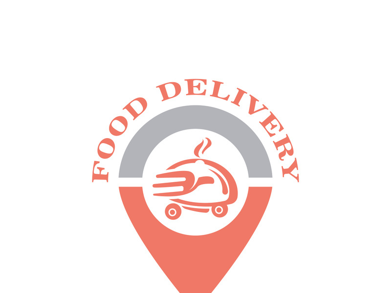 Food delivery catering fast food logo vector icon
