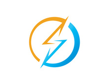 Lightning , Flash logo Template vector icon