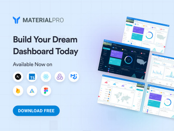 MaterialPRO Free NextJs Admin Dashboard Template preview picture