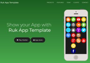 Ruk App Landing Template