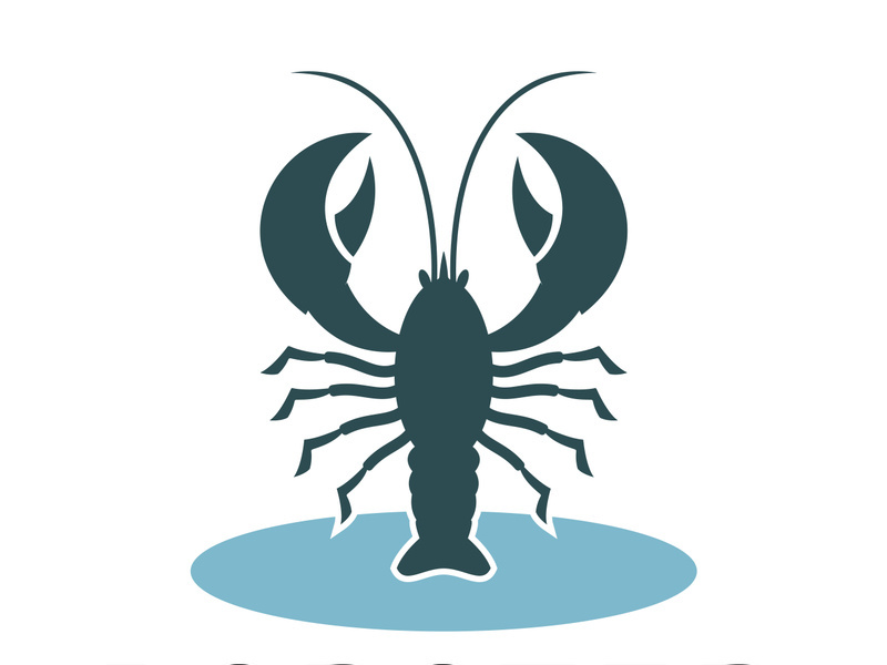 Vintage lobster logo