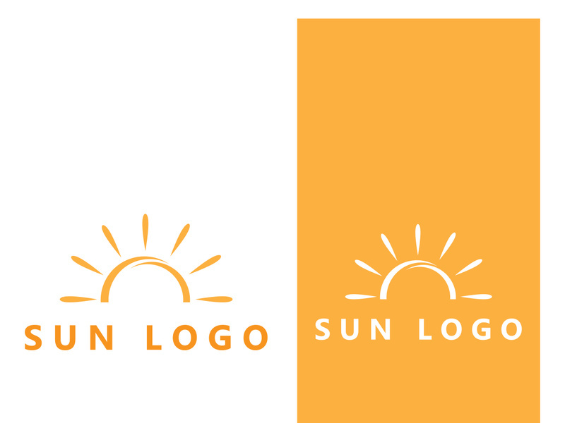 Creative and unique sun logo design.